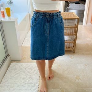 ROOLEE Knee Length Denim Skirt